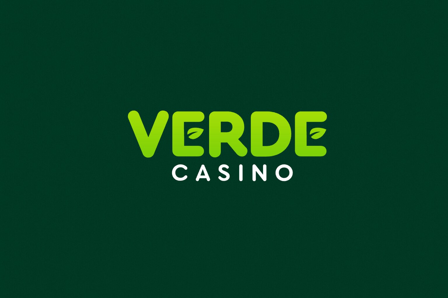 Verde Casino λογότυπο σε πράσινο φόντο
